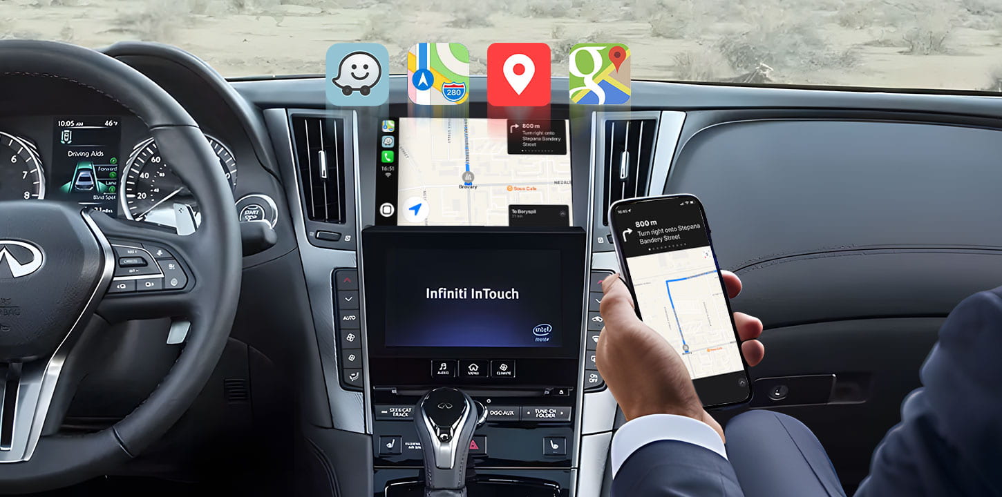 wireless carplay interface for infiniti